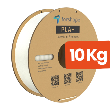 Pack x10 PLA+ Blanc Forshape Premium - 1.75mm - 10Kg