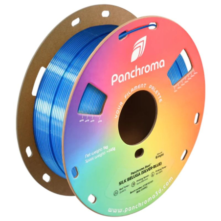 Panchroma™ PLA Dual Silk Beluga (Silver-Blue) - 1.75mm - 1kg