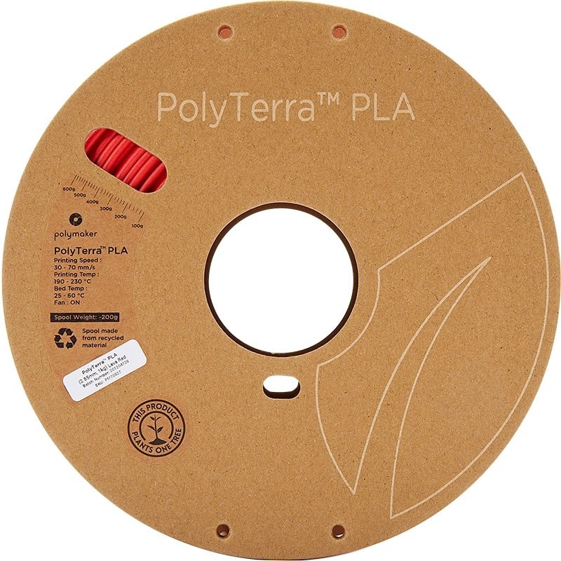 PolyTerra PLA Rouge Lave by Polymaker