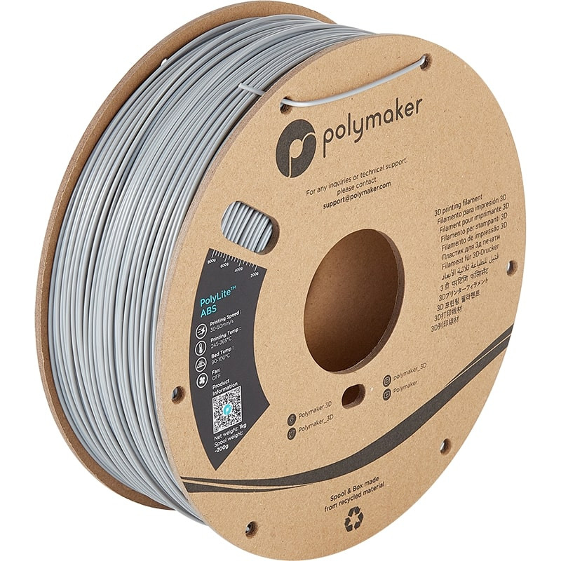 Creality Filament ABS, Gris, 1.75 mm, 1 kg