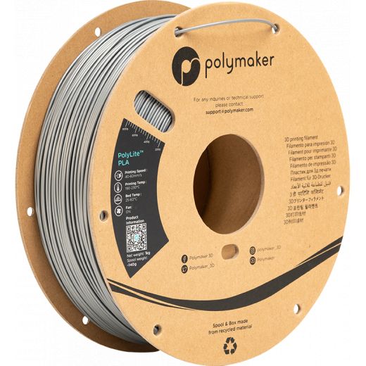 Polymaker PolyLite Silk PLA Noir - 3DJake France