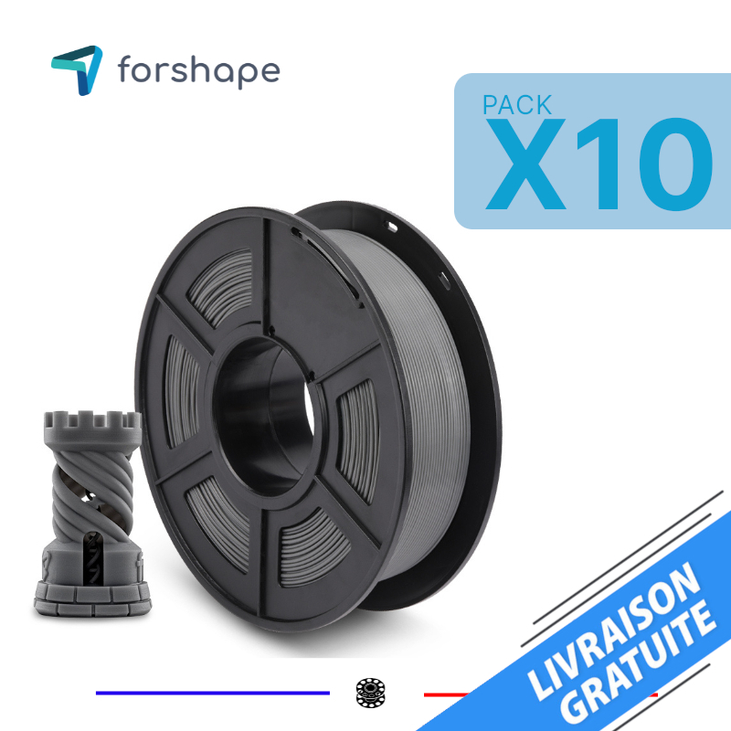 Forshape ecoPLA - 1.75 mm 1 Kg - Noir - Filament 3D - LDLC