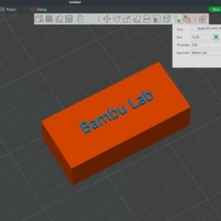 Bambu Studio - Texte 3D