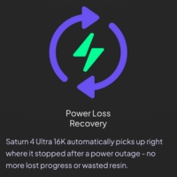 Elegoo Saturn 4 Ultra 16K -  Power Loss Recovery